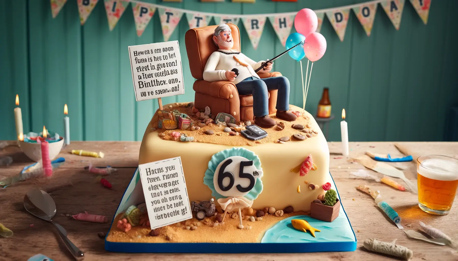Funny 65th Birthday Messages for Him