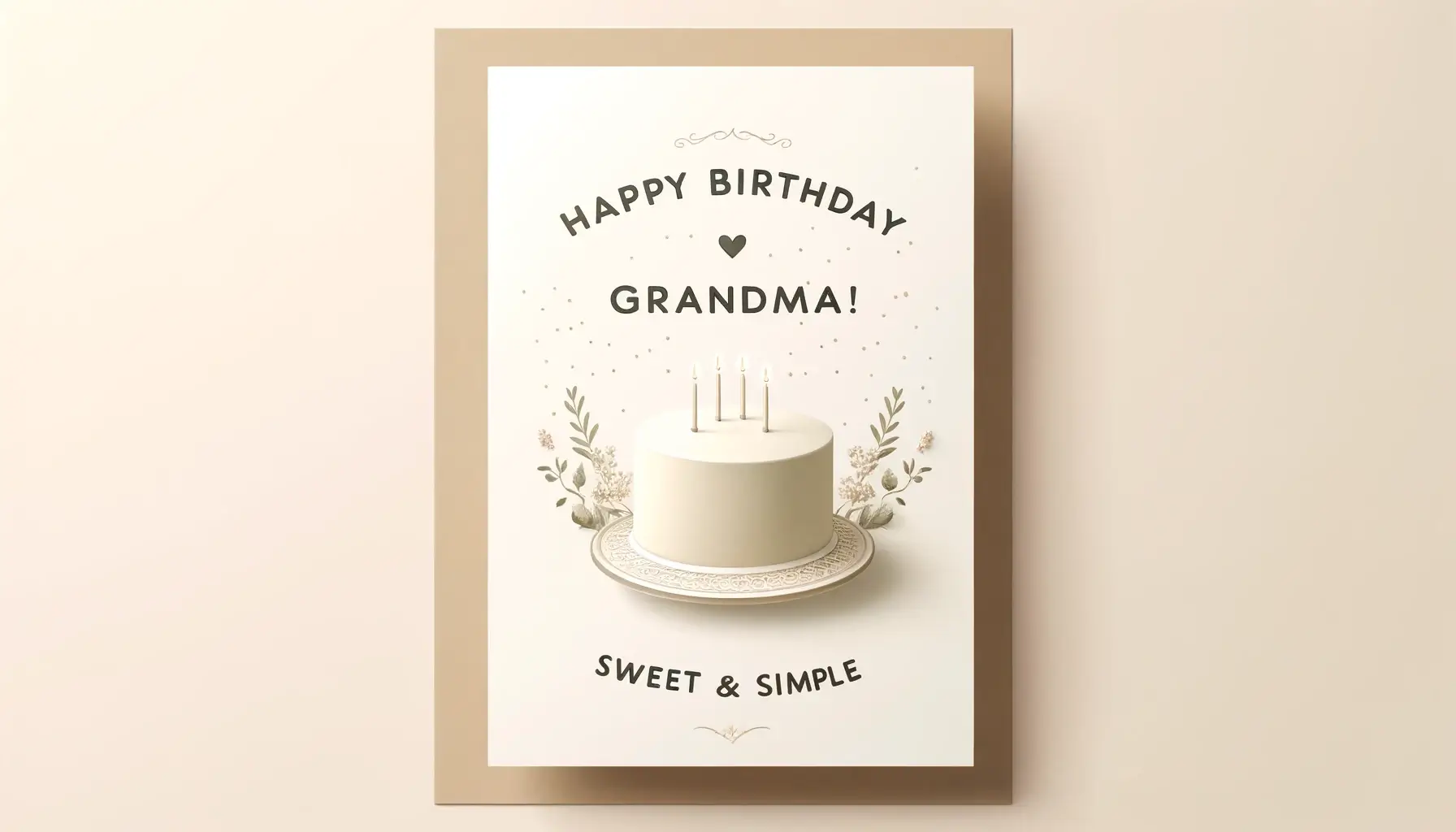 Short And Sweet Birthday Messages for Grandma