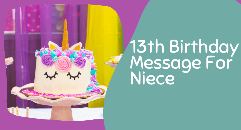 13th Birthday Message For Niece