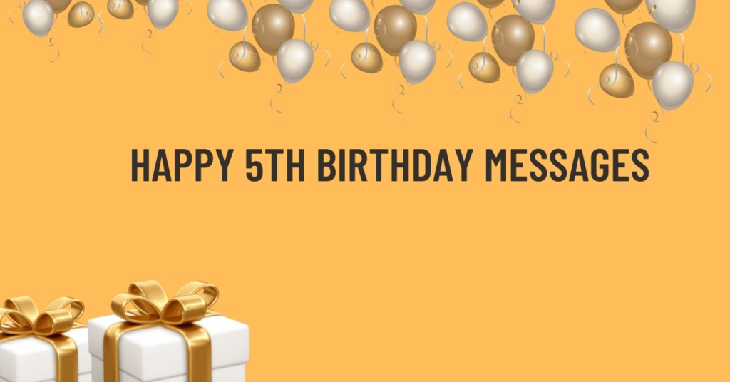 Happy 5th birthday messages