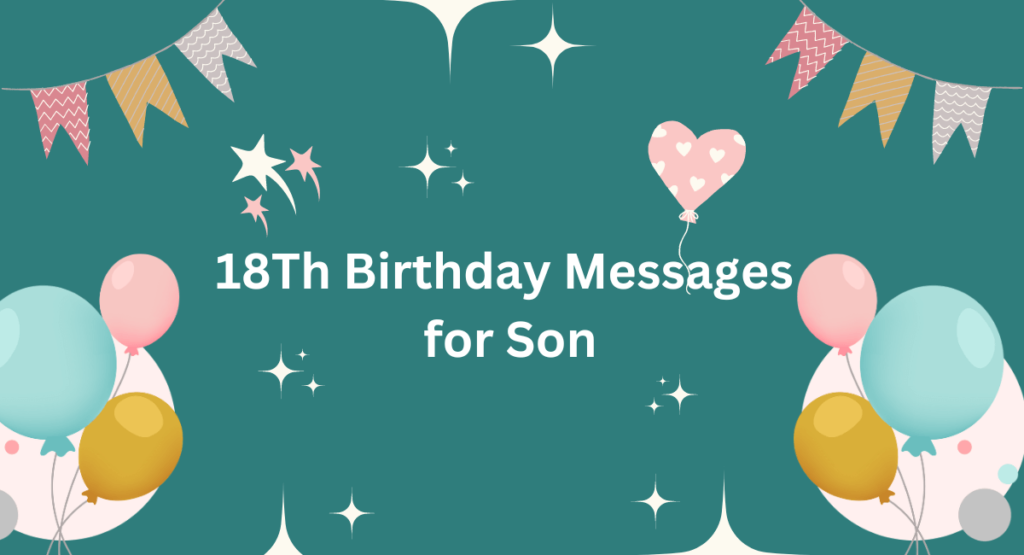 18Th Birthday Messages for Son