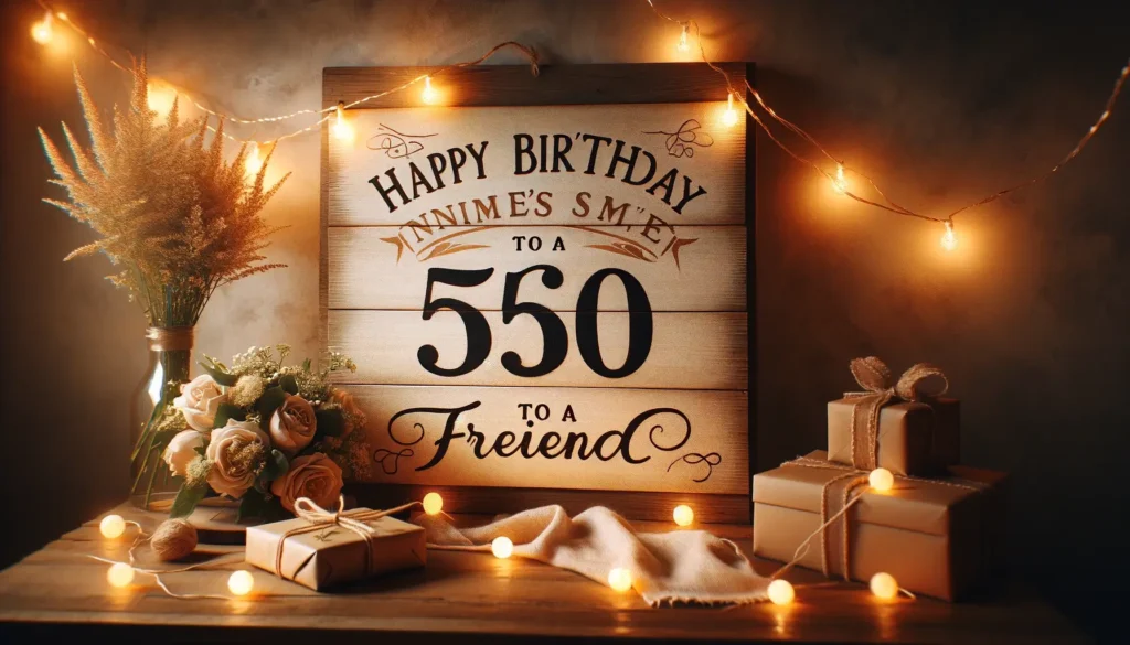 Nice 50th Birthday Message To A Friend