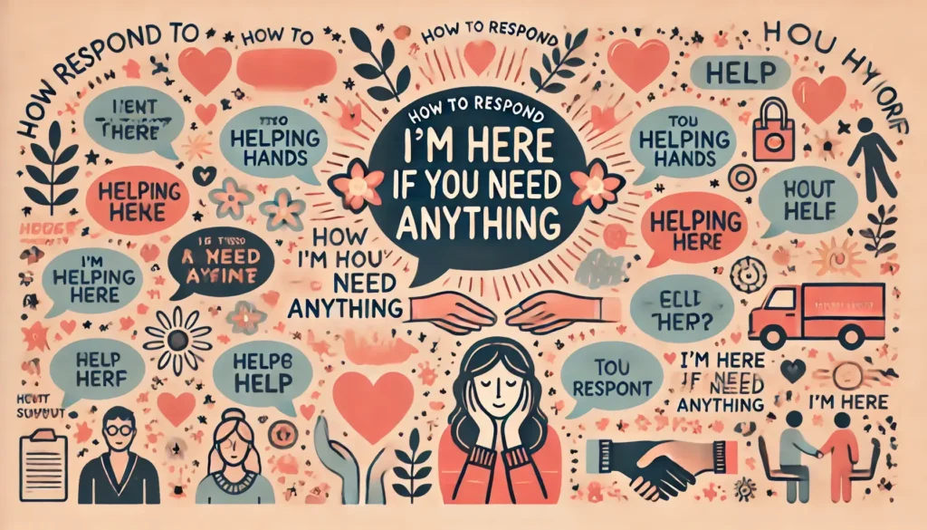 How to Respond to 'I'm Here If You Need Anything