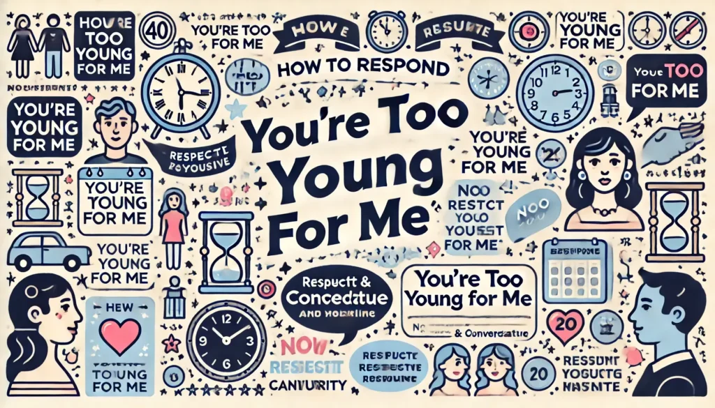 How to Respond to 'You're Too Young for Me