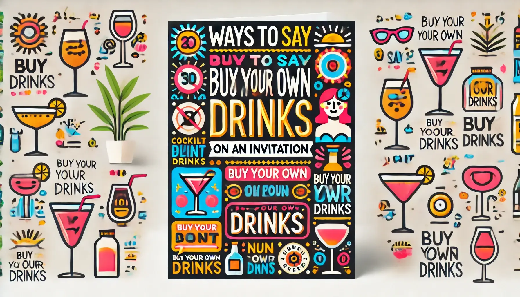 Ways to Say Buy Your Own Drinks on an Invitation Cash Bar Etiquette